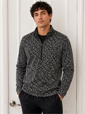 Spyder Black Heather Half-Zip Pullover Sweater